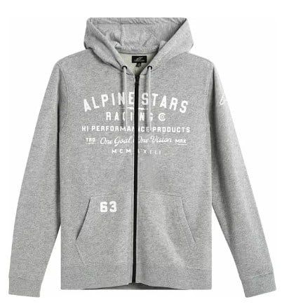 Motorcycle sweatshirt ALPINESTARS HOODIE REGION GY