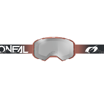 Motocross Goggles O'NEAL B-22 COVERT BLACK/RED - CLEAR