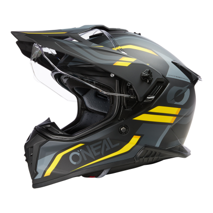 Helmet O'NEAL A-SRS SPIKE BLACK/GRAY/YELLOW