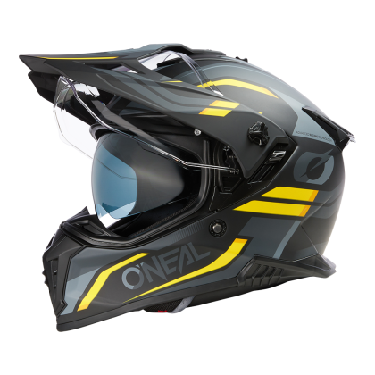 Helmet O'NEAL A-SRS SPIKE BLACK/GRAY/YELLOW