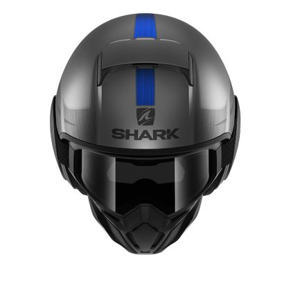 Каска SHARK STREET-DRAK TRIBUTE ANTHRACITE CHROM BLUE