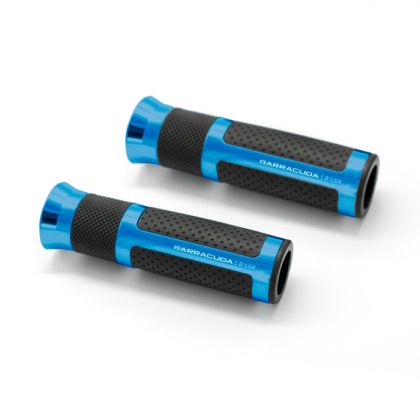 Manere motocicleta BARRACUDA B-LUX RACING GRIPS ALBASTRU