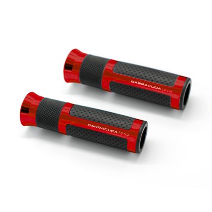 Manere motocicleta BARRACUDA B-LUX RACING GRIPS ROSII