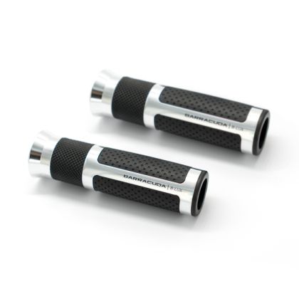 Manere motocicleta BARRACUDA B-LUX RACING GRIPS SILVER