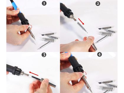 Комплект поялник 60w 200-450°c инструменти за запояване
