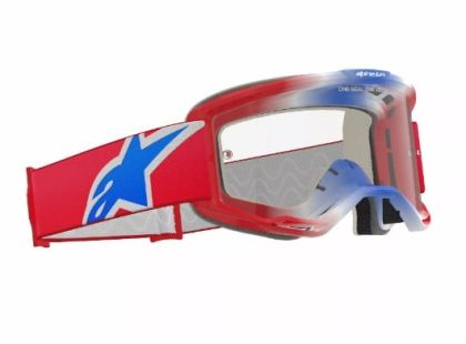 Мотокрос очила ALPINESTARS VISION 5 CORP RED/WT/BL CLEAR