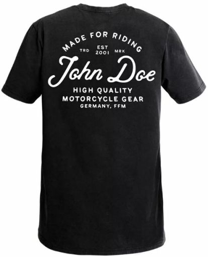 Мото тениска JOHN DOE JD LETTERING BK