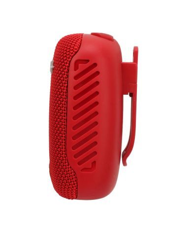 Portable Bluetooth speaker with stand for bike, motorcycle - AUX, USB ports and memory card slot - red