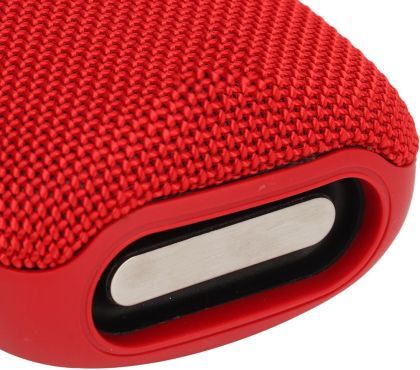 Portable Bluetooth speaker with stand for bike, motorcycle - AUX, USB ports and memory card slot - red