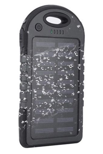 Соларно зарядно POWERBANK 5000mAh с вградено фенерче