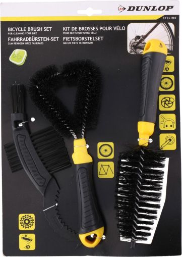 Set of 3 cleaning brushes