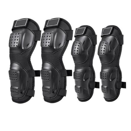 Set of 4 motorcycle protective armrests and knee pads