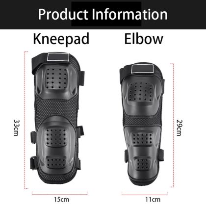 Set of 4 motorcycle protective armrests and knee pads
