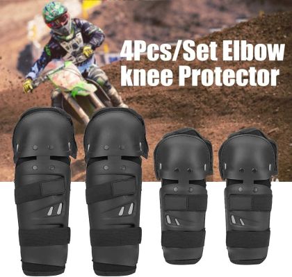 Set of 4 motorcycle protective elbow and knee pads