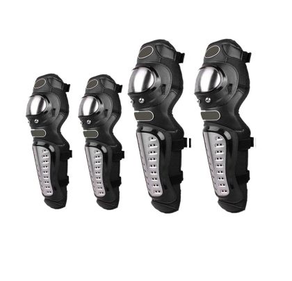 Set of 4 reinforced motorcycle protective elbow and knee pads
