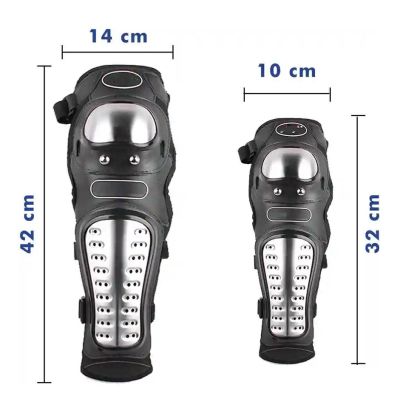 Set of 4 reinforced motorcycle protective elbow and knee pads