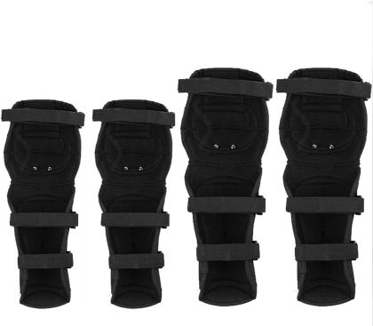 Set of 4 reinforced motorcycle protective elbow and knee pads