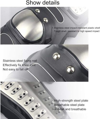 Set of 4 reinforced motorcycle protective elbow and knee pads