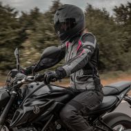 Geaca moto dama Modeka Elaya Gri/Negru