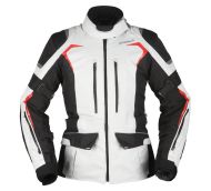 Γυναικείο μπουφάν μοτοσικλέτας Modeka Elaya Ανοιχτό Γκρι/Μαύρο