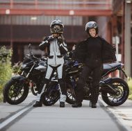 Γυναικείο μπουφάν μοτοσικλέτας Modeka Elaya Ανοιχτό Γκρι/Μαύρο