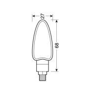 Indicatoare LED ARROW – NEGRU 90091