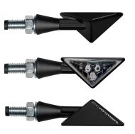 Indicatoare LED pentru motociclete BARRACUDA Z-LED B-LUX NEGRU