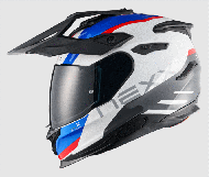 Адвенчър каска NEXX  Y.TRAVL QUEST WHITE/BLUE/RED