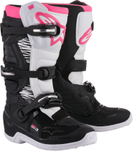 Дамски мотокрос ботуши ALPINESTARS Stella Tech 3 BLACK/WHITE/PINK