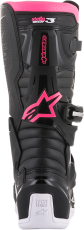 Дамски мотокрос ботуши ALPINESTARS Stella Tech 3 BLACK/WHITE/PINK