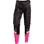 THOR WOMEN'S PULSE REV CHARCOAL/FLO PINK women's motocross breeches
