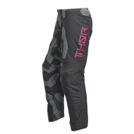 Women's motocross breeches THOR WOMEN'S SECTOR DISGUISE GRAY/PINK