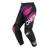 Women's Motocross Breeches O'NEAL ELEMENT VOLTAGE BLACK/MULTI