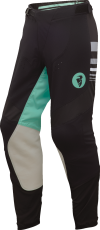 Women's Motocross Breeches THOR PRIME BLAZE BLACK/TEAL