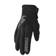 THOR WOMEN'S SECTOR BLACK/GRY Mănuși de motocross pentru femei