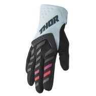 Mănuși de motocross damă THOR WOMEN'S SPECTRUM BLACK/LIGHT MINT