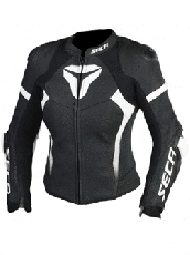 Дамско мото яке SECA SRS II BLACK/WHITE