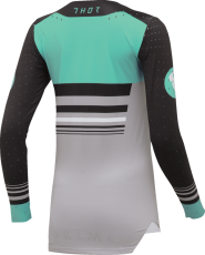 Women's Motocross Jersey THOR PRIME BLAZE BLACK/TEAL