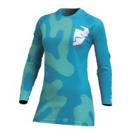 Дамско мотокрос джърси THOR WOMEN'S SECTOR DISGUISE TEAL/AQUA