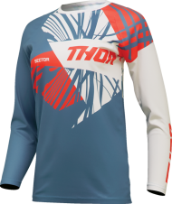 Дамско мотокрос джърси THOR WOMEN'S SECTOR SPLIT BLUE/ORANGE