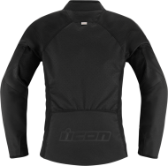 Women's textile motorcycle jacket ICON HOOLIGAN CE BLACK