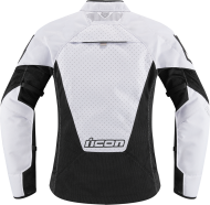 Women's textile motorcycle jacket ICON MESH AF WHITE