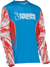 Детска блуза MOOSE RACING AGROID WHITE/RED/BLUE
