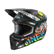 Casca motocross copii O'NEAL 3SERIES RANCID BLACK/WHITE V.24