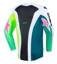 Tricou motocross Alpinestars FLUID PORTL VERDE/ALB/NEGRU pentru copii