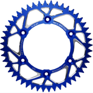 Rear Sprocket RFX Pro Series Elite KTM SX 50 14-24 Aluminum Rear Sprocket Blue - 415 38T