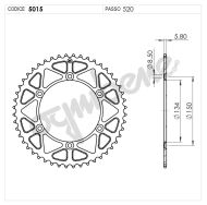 Rear Sprocket TROFEO 365015148 GREEN