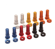 Παξιμάδια και ροδέλες ασφάλισης ζάντας RFX Pro (ασημί) 2 τεμάχια STARK VARG