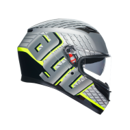 КАСКА  AGV K3 - FORTIFY GREY/BLACK/YELLOW FLUO