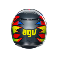 КАСКА  AGV K3 -BIRDY 2.0 GREY/YELLOW/RED